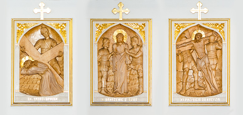 Droga Krzyżowa w Sadlinkach stacja IX-XI